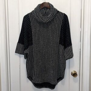 [papillon] Oversized Short Sleeve Cowl Neck Sweater